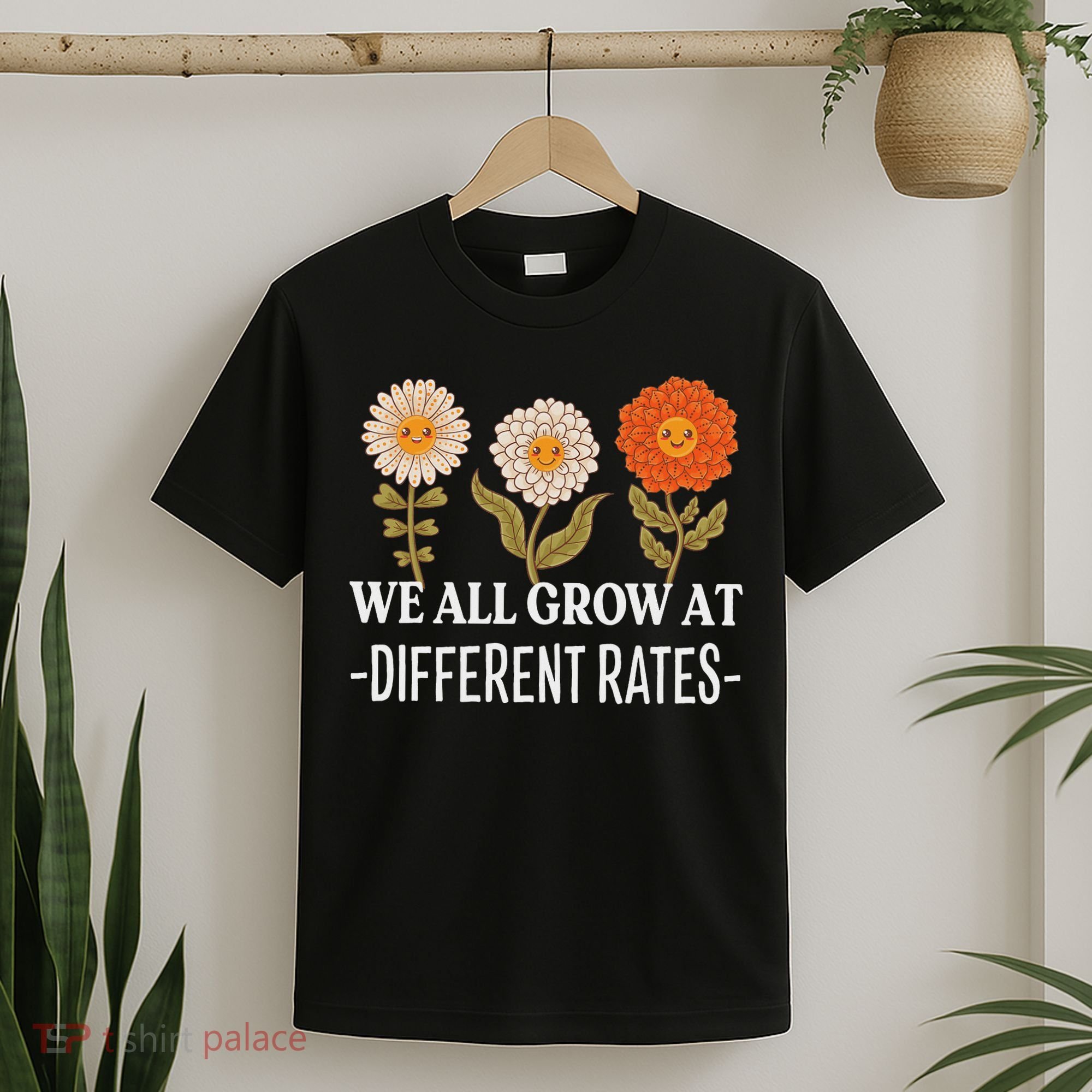 We All Grow At Different Rates Back To School Teacher T-Shirt