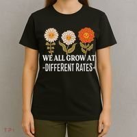 We All Grow At Different Rates Back To School Teacher T-Shirt thumb 4