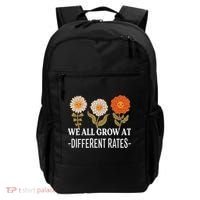 We All Grow At Different Rates Back To School Teacher Backpack thumb 0