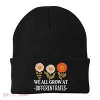 We All Grow At Different Rates Back To School Teacher Beanie thumb 0
