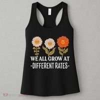 We All Grow At Different Rates Back To School Teacher Women's Tank Top thumb 3