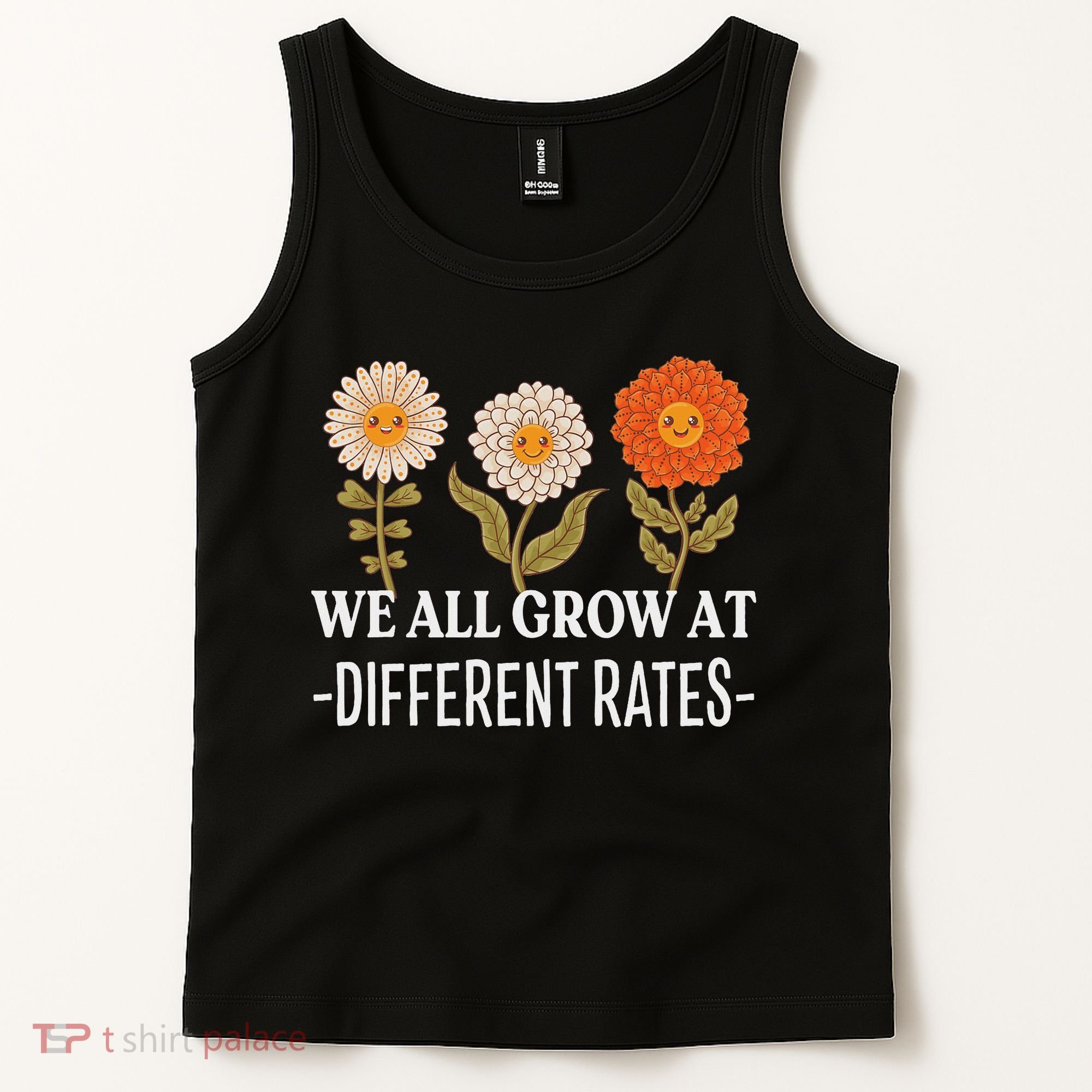 We All Grow At Different Rates Back To School Teacher Tank Top