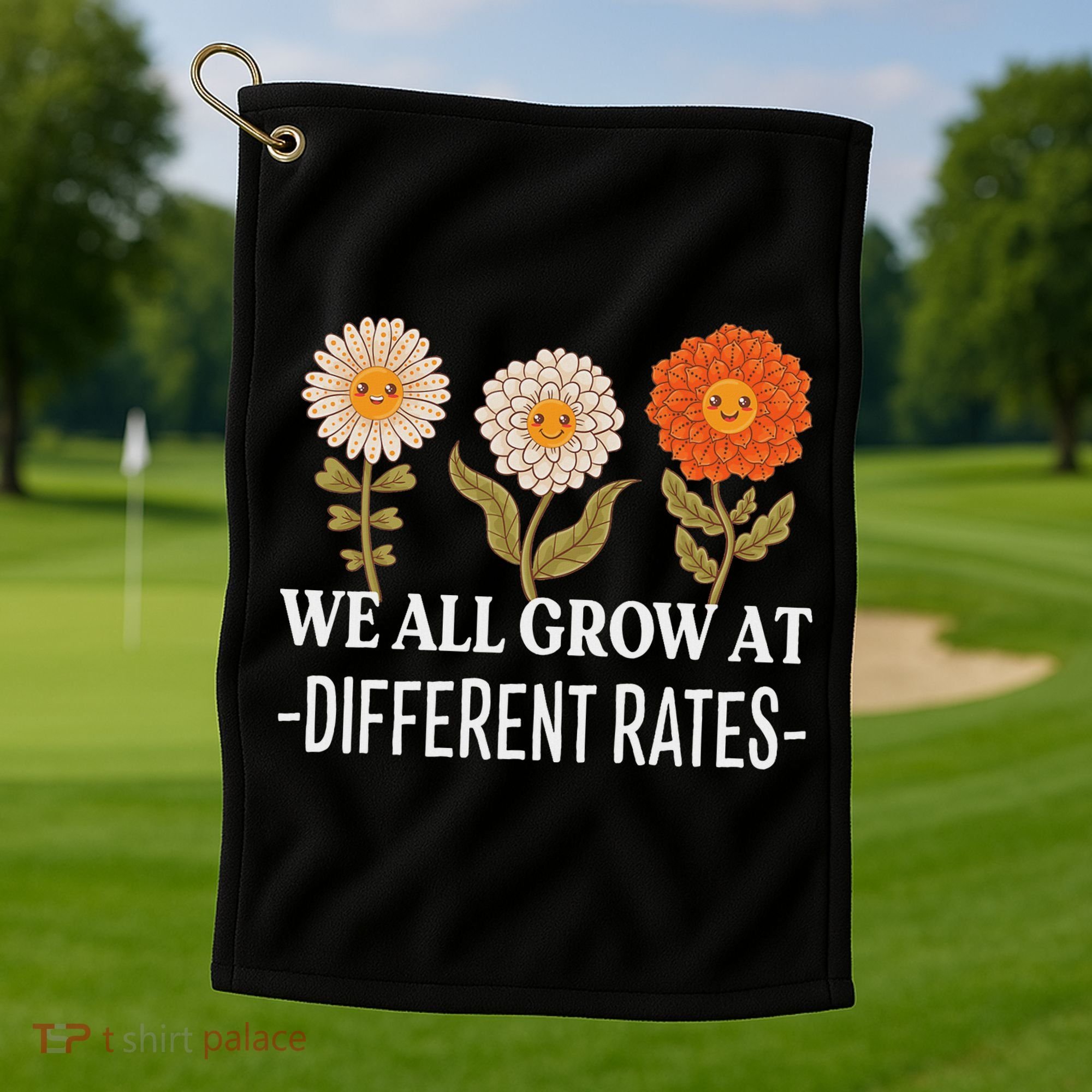 We All Grow At Different Rates Back To School Teacher Golf Towel