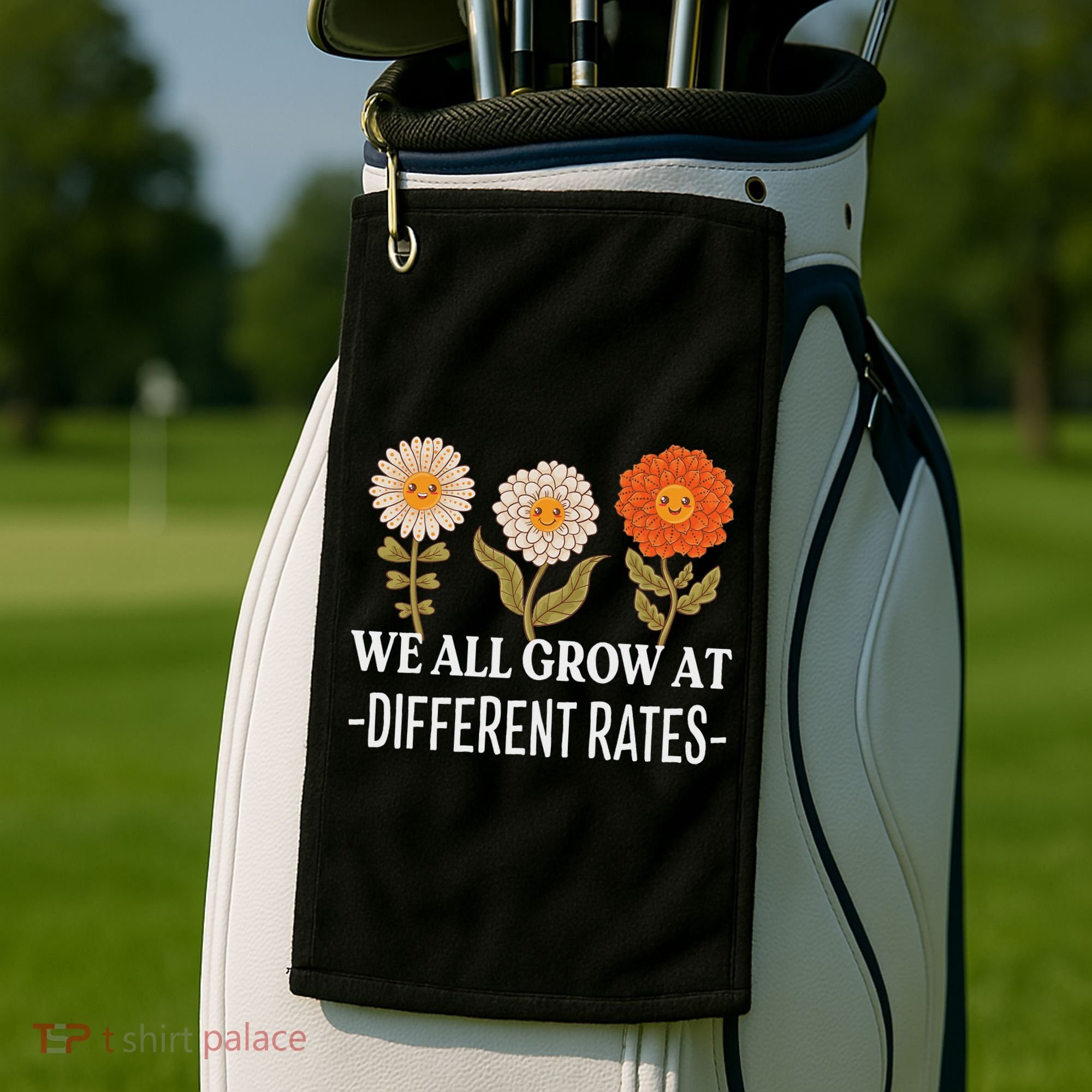 We All Grow At Different Rates Back To School Teacher Golf Towel