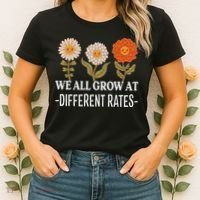 We All Grow At Different Rates Back To School Teacher Women's T-Shirt thumb 2