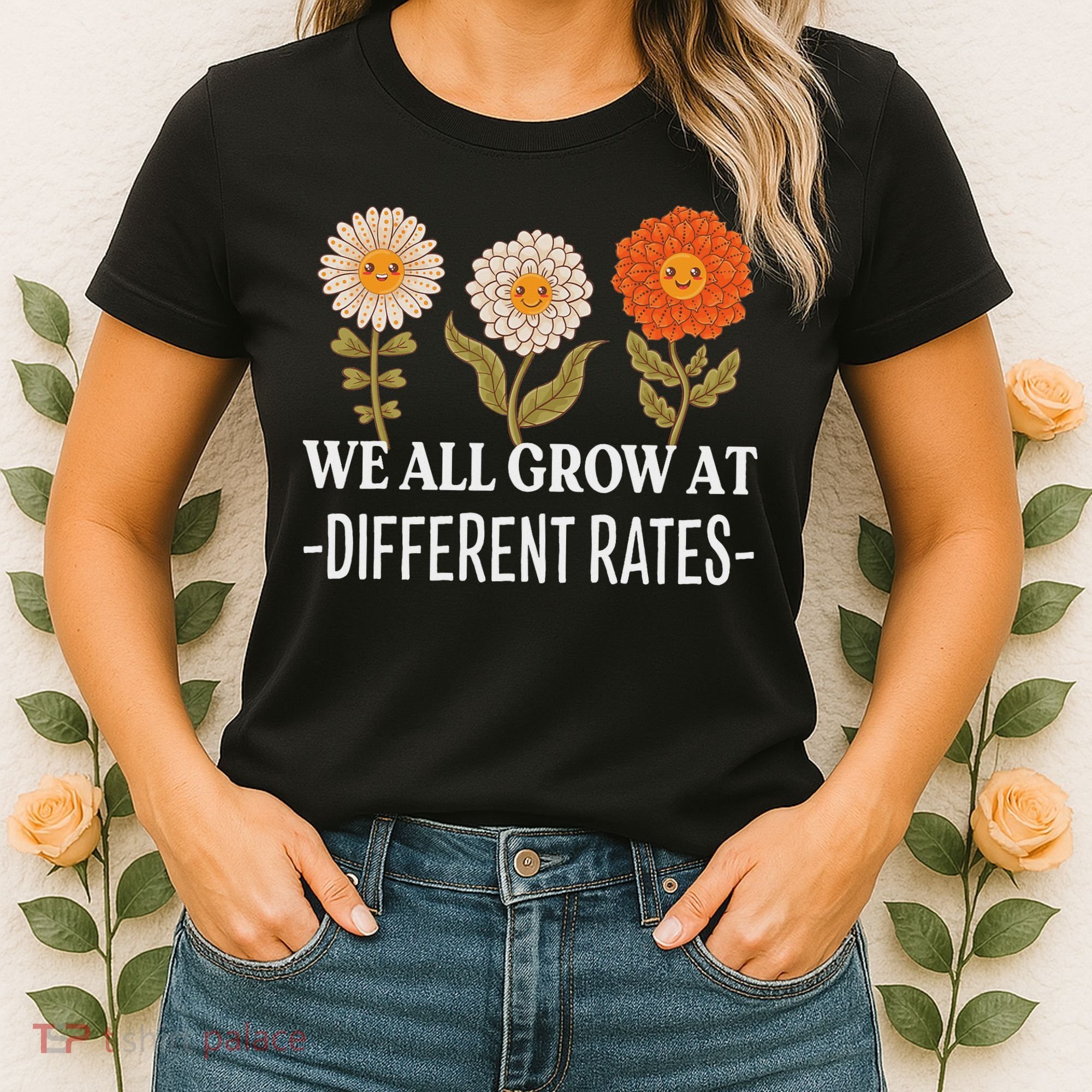 We All Grow At Different Rates Back To School Teacher Women's T-Shirt