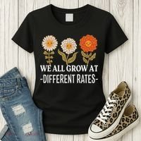 We All Grow At Different Rates Back To School Teacher Women's T-Shirt thumb 3