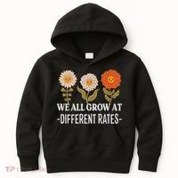 We All Grow At Different Rates Back To School Teacher Kids Hoodie thumb 0