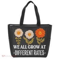 We All Grow At Different Rates Back To School Teacher Tote Bag thumb 0