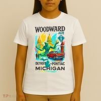 Woodward Avenue Heartbeat Of Michigan T-Shirt thumb 4