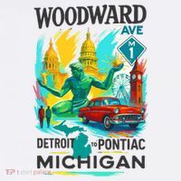 Woodward Avenue Heartbeat Of Michigan Women's Hoodie thumb 2