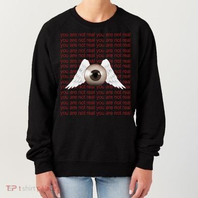 Weirdcore Aesthetic Human Eye Winged Eyeball Strangecore Women's Sweatshirt