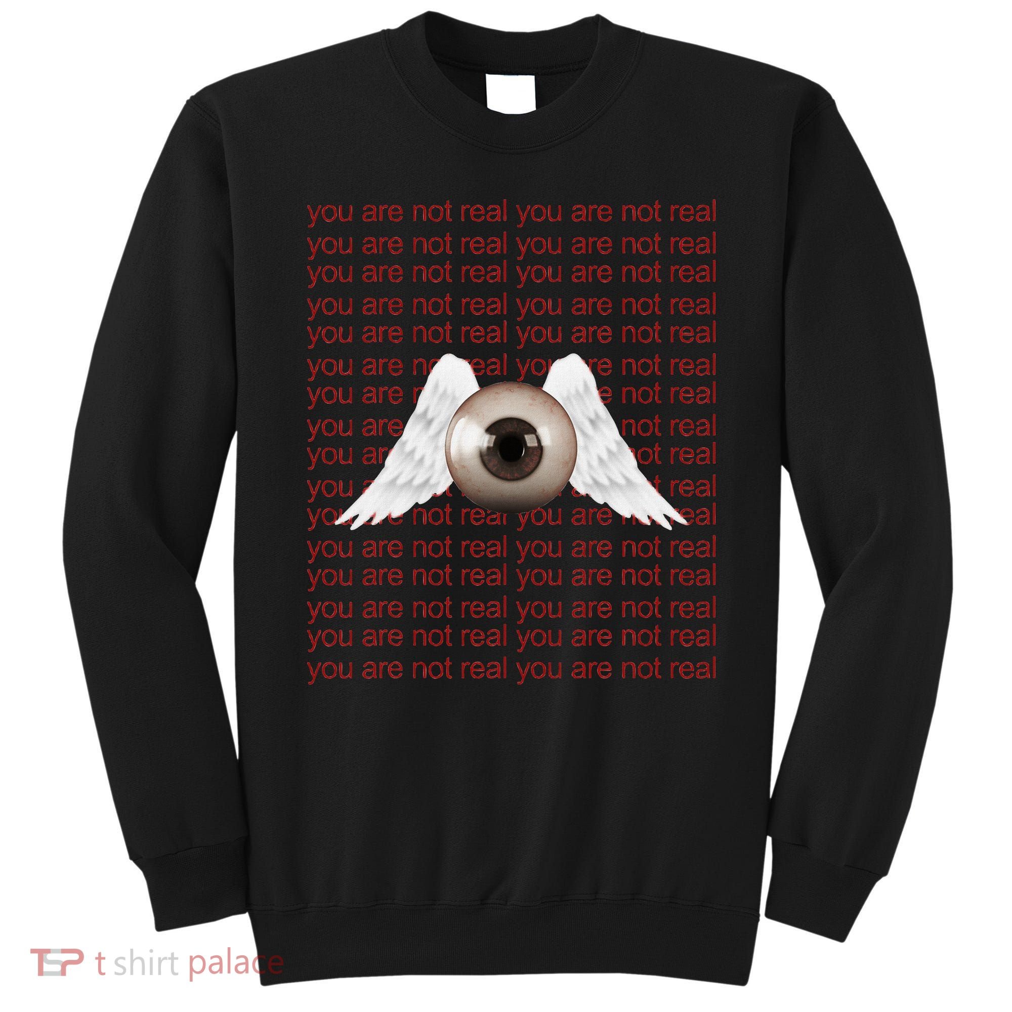 Weirdcore Aesthetic Human Eye Winged Eyeball Strangecore Sweatshirt
