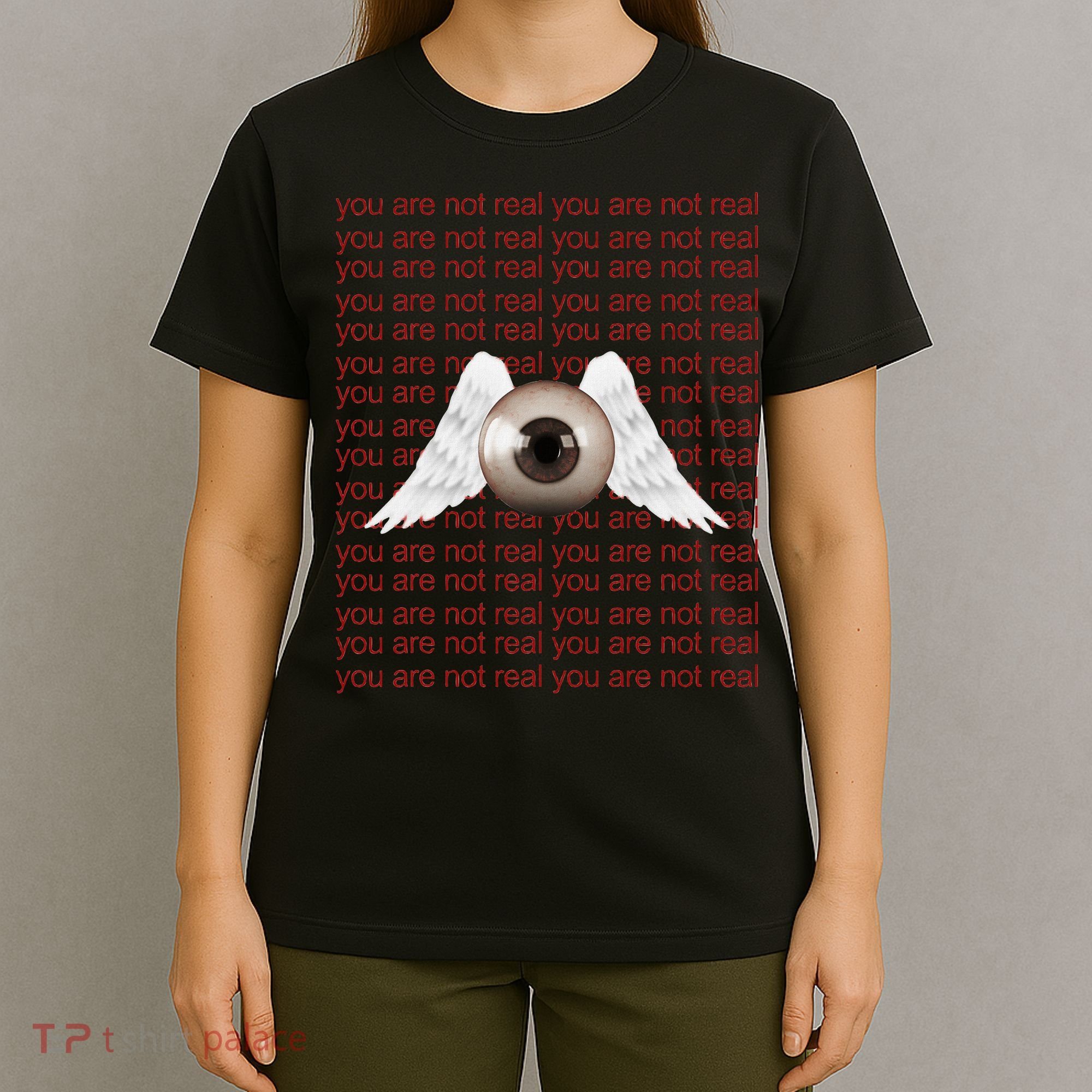 Weirdcore Aesthetic Human Eye Winged Eyeball Strangecore T-Shirt