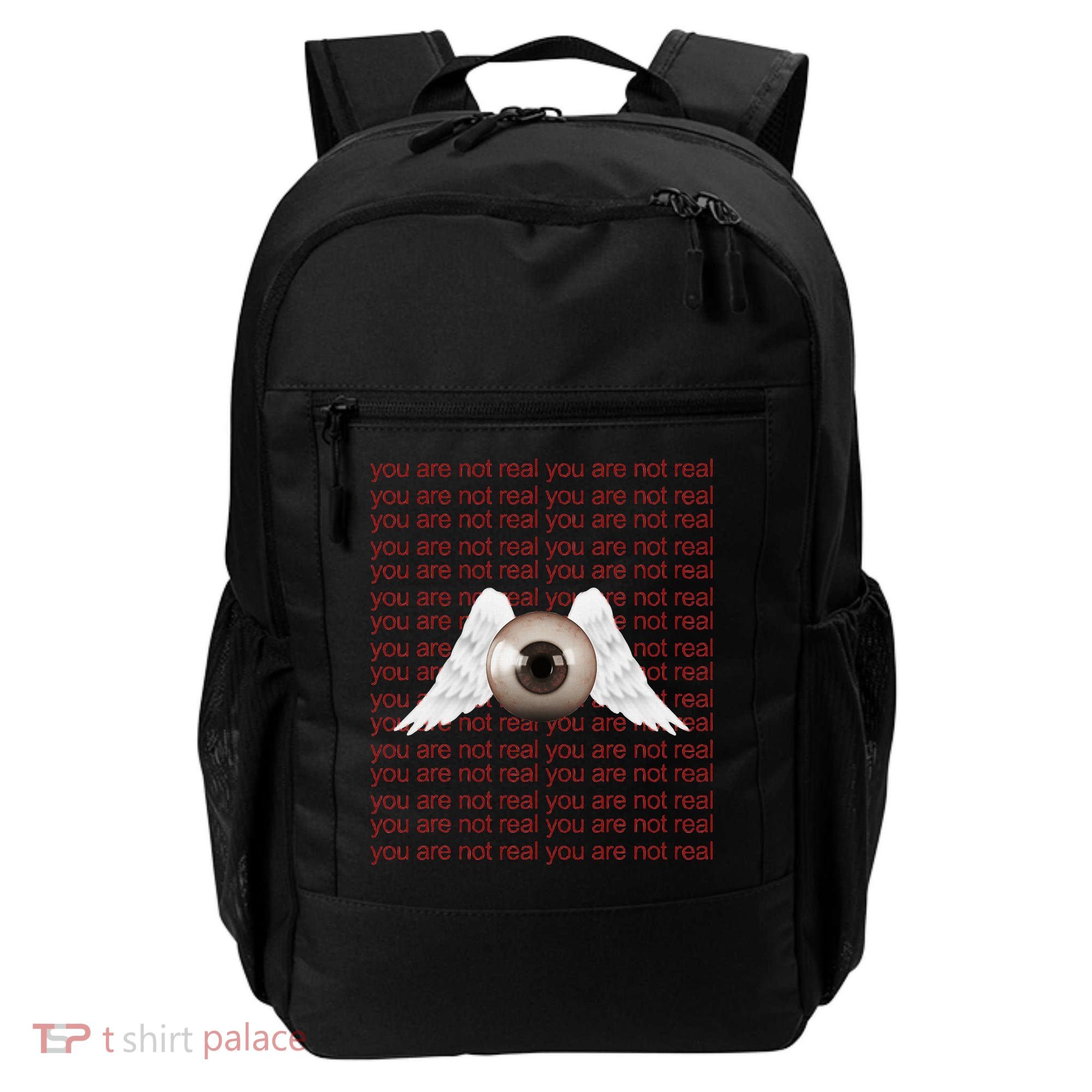 Weirdcore Aesthetic Human Eye Winged Eyeball Strangecore Backpack