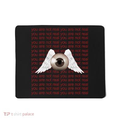 Weirdcore Aesthetic Human Eye Winged Eyeball Strangecore Mousepad