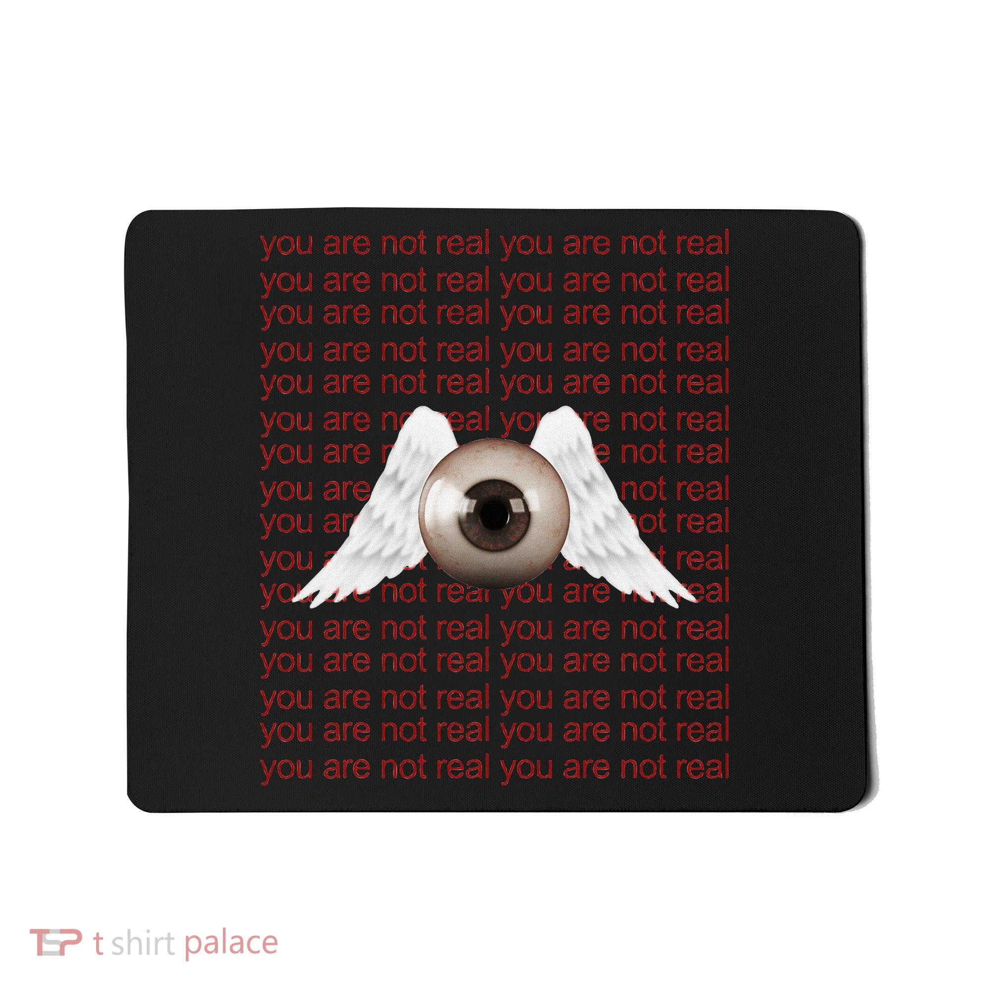 Weirdcore Aesthetic Human Eye Winged Eyeball Strangecore Mousepad