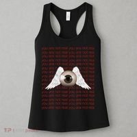 Weirdcore Aesthetic Human Eye Winged Eyeball Strangecore Women's Tank Top thumb 3