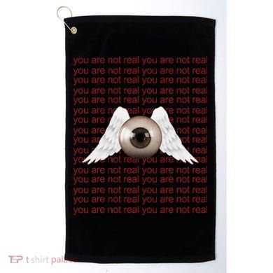 Weirdcore Aesthetic Human Eye Winged Eyeball Strangecore Golf Towel