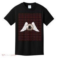 Weirdcore Aesthetic Human Eye Winged Eyeball Strangecore Kids T-Shirt thumb 0