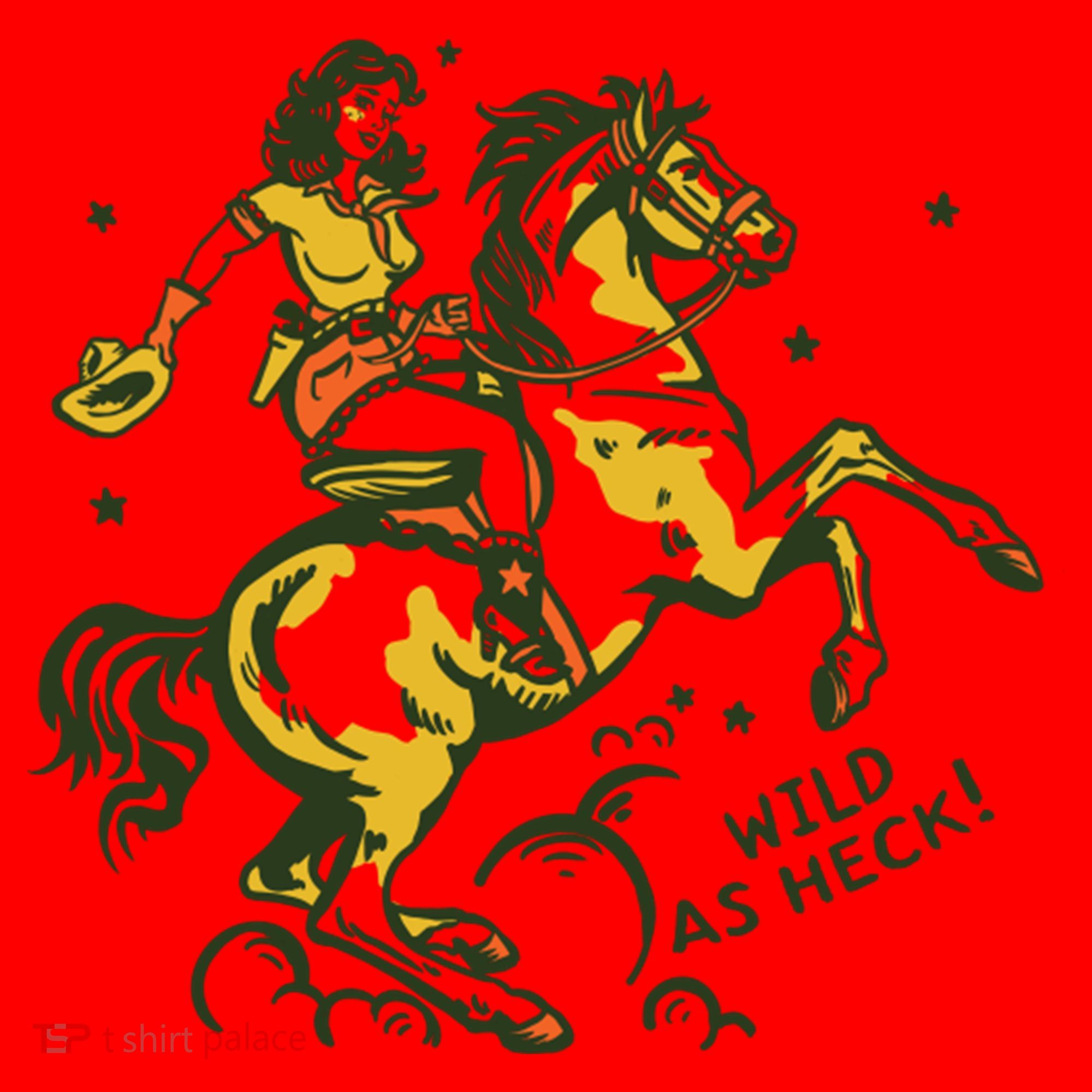 Wild As Heck Cute Retro Cowgirl Art Santa Hat