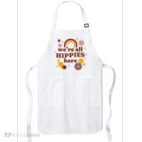 We're All Hippies Here Rainbow Retro Apron thumb 0