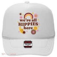 We're All Hippies Here Rainbow Retro Hat thumb 0