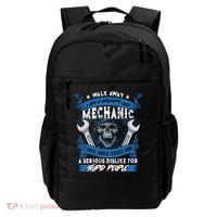 Walk Away I Am A Grumpy Old Mechanic I Have Anger Issues Gift Backpack thumb 0