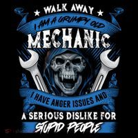Walk Away I Am A Grumpy Old Mechanic I Have Anger Issues Gift Coffee Mug thumb 5