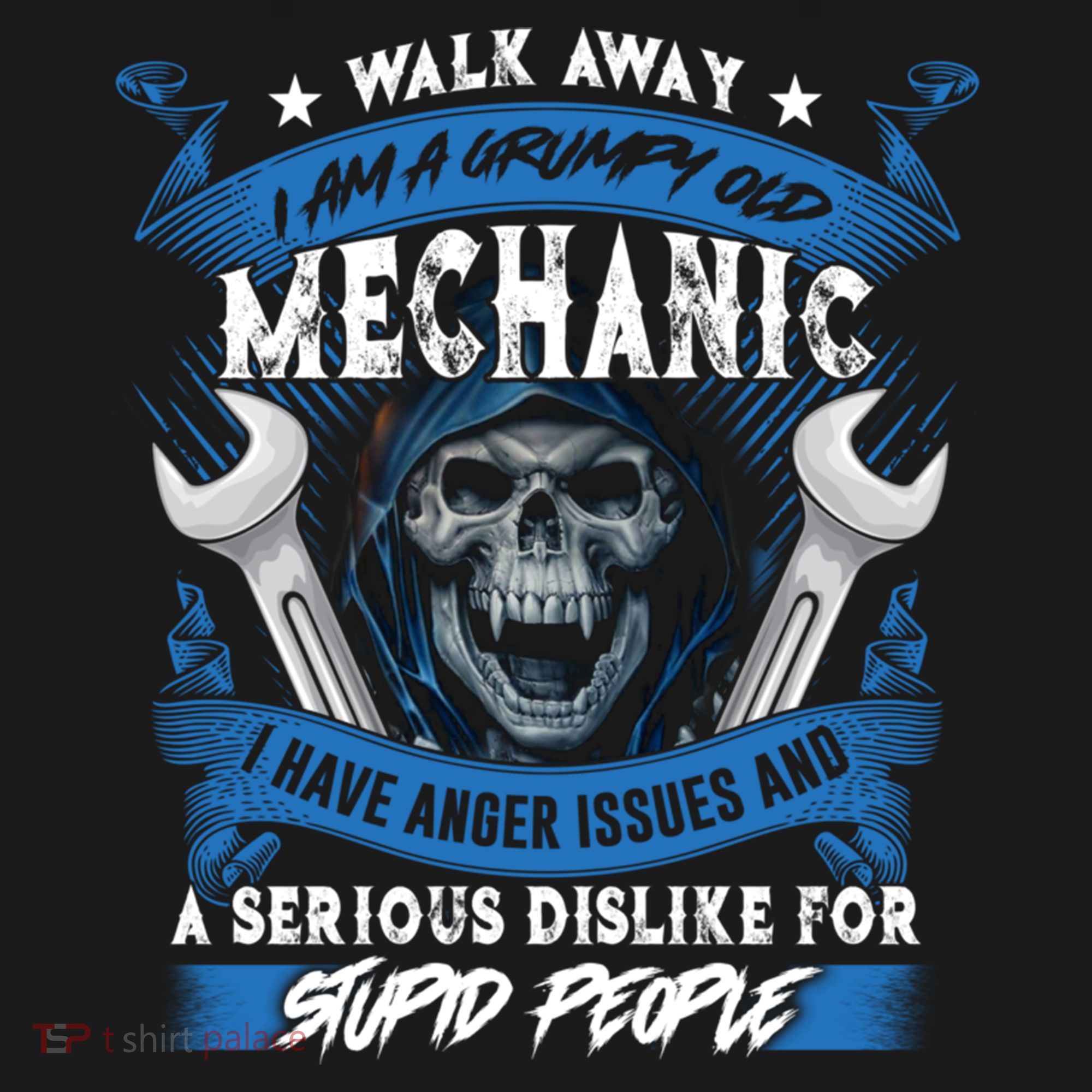 Walk Away I Am A Grumpy Old Mechanic I Have Anger Issues Gift Pajama Set