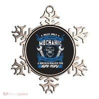 Walk Away I Am A Grumpy Old Mechanic I Have Anger Issues Gift Ornament thumb 0