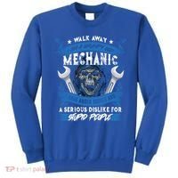 Walk Away I Am A Grumpy Old Mechanic I Have Anger Issues Gift Sweatshirt thumb 0