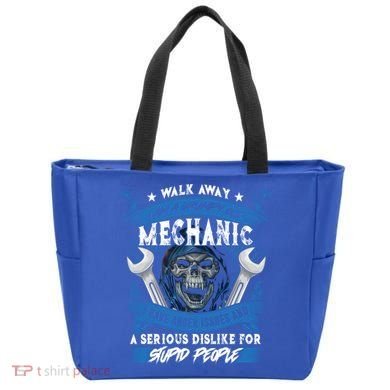 Walk Away I Am A Grumpy Old Mechanic I Have Anger Issues Gift Tote Bag