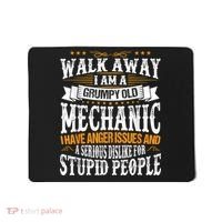 Walk Away I Am A Grumpy Old Mechanic I Have Anger Issues Mousepad thumb 0
