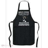 Walk Away I Am A Grumpy Old Man I Love Dogs More Than Humans Apron thumb 0