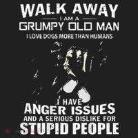 Walk Away I Am A Grumpy Old Man I Love Dogs More Than Humans Sport-Tek Posi-UV Pro Polo thumb 2