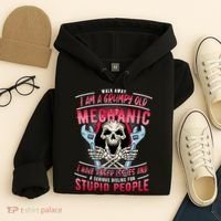 Walk Away I Am A Grumpy Old Mechanic I Have Anger Issues Hoodie thumb 4