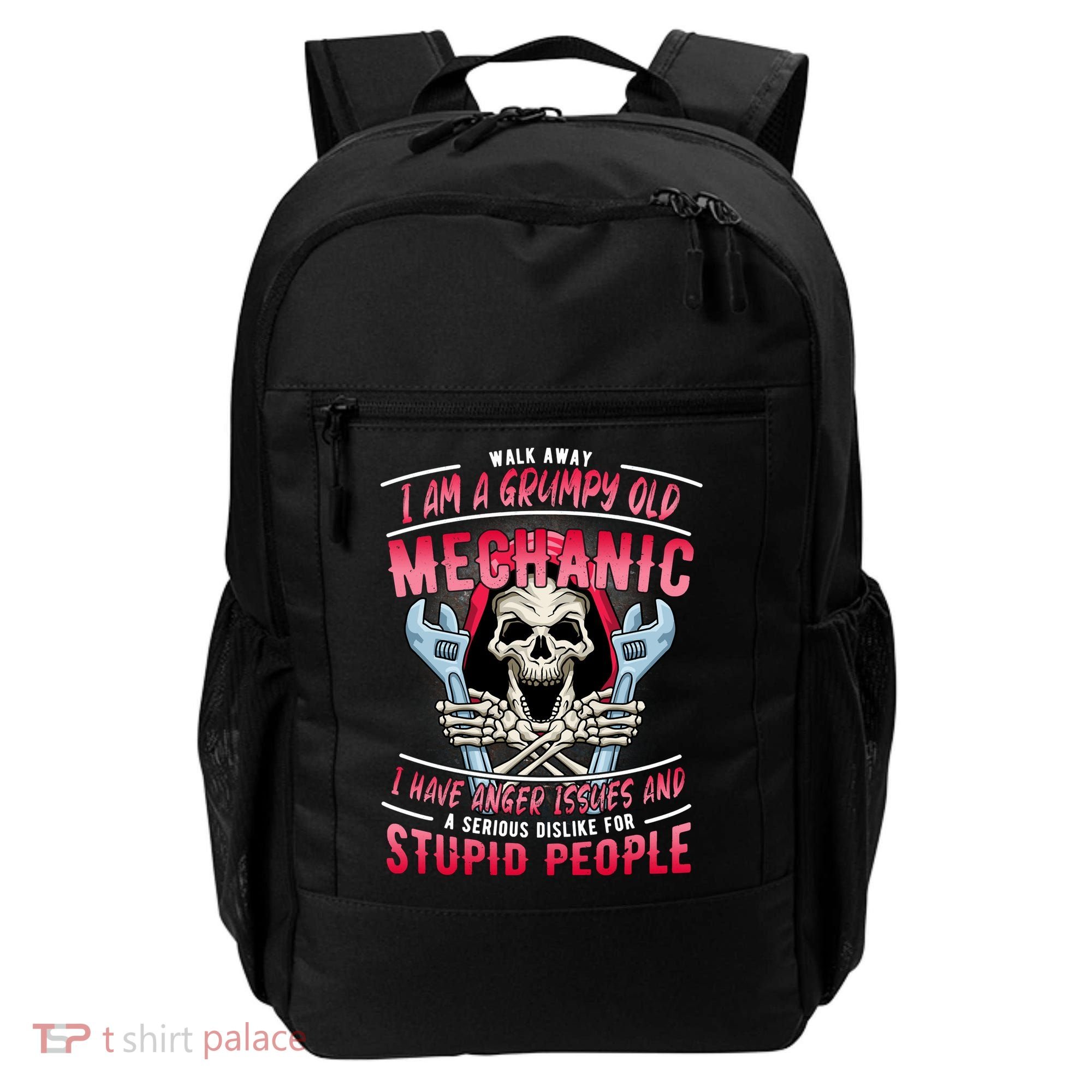 Walk Away I Am A Grumpy Old Mechanic I Have Anger Issues Backpack