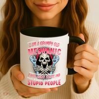 Walk Away I Am A Grumpy Old Mechanic I Have Anger Issues Coffee Mug thumb 3
