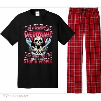 Walk Away I Am A Grumpy Old Mechanic I Have Anger Issues Pajama Set