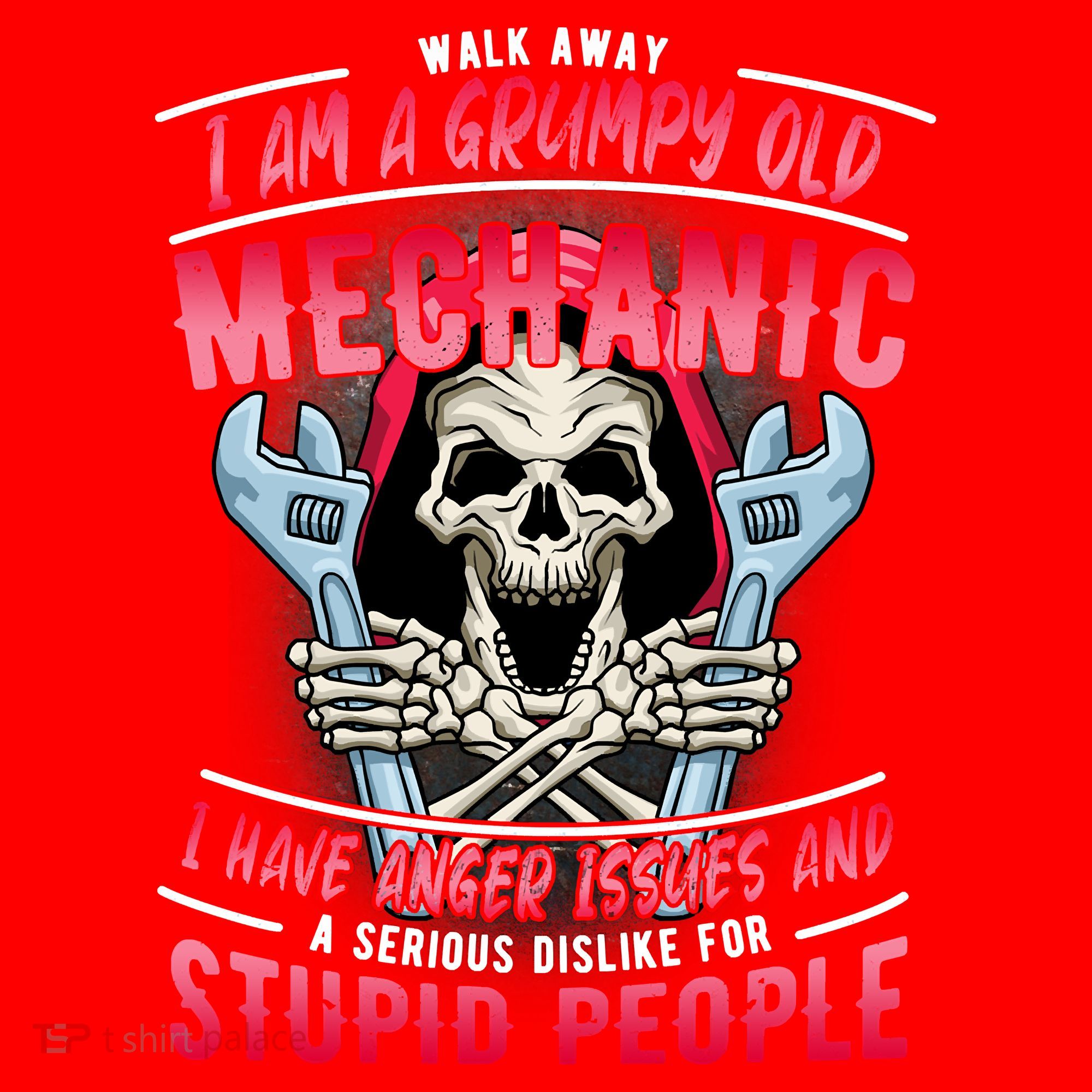 Walk Away I Am A Grumpy Old Mechanic I Have Anger Issues Santa Hat
