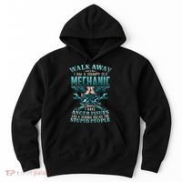 Walk Away I'm A Grumpy Old Mechanic (On Back) Hoodie thumb 0