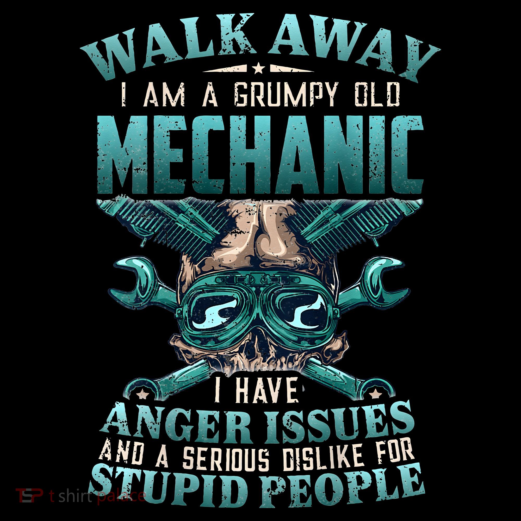 Walk Away I'm A Grumpy Old Mechanic (On Back) Sweatshirt