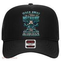 Walk Away I'm A Grumpy Old Mechanic (On Back) Hat thumb 0