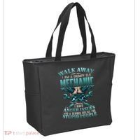 Walk Away I'm A Grumpy Old Mechanic (On Back) Tote Bag thumb 2