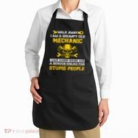 Walk Away I Am A Grumpy Old Mechanic I Have Anger Issues Apron thumb 2