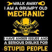 Walk Away I Am A Grumpy Old Mechanic I Have Anger Issues Coffee Mug thumb 5