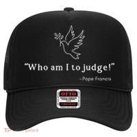 Who Am I To Judge For Christian Hat thumb 0