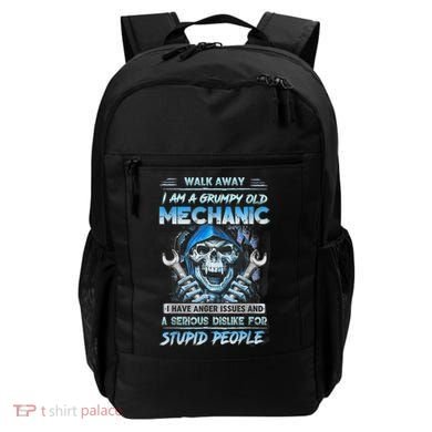 Walk Away I Am A Grumpy Old Mechanic I Have Anger Issues Backpack