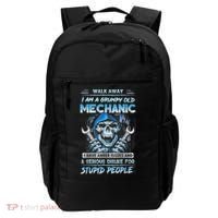 Walk Away I Am A Grumpy Old Mechanic I Have Anger Issues Backpack thumb 0
